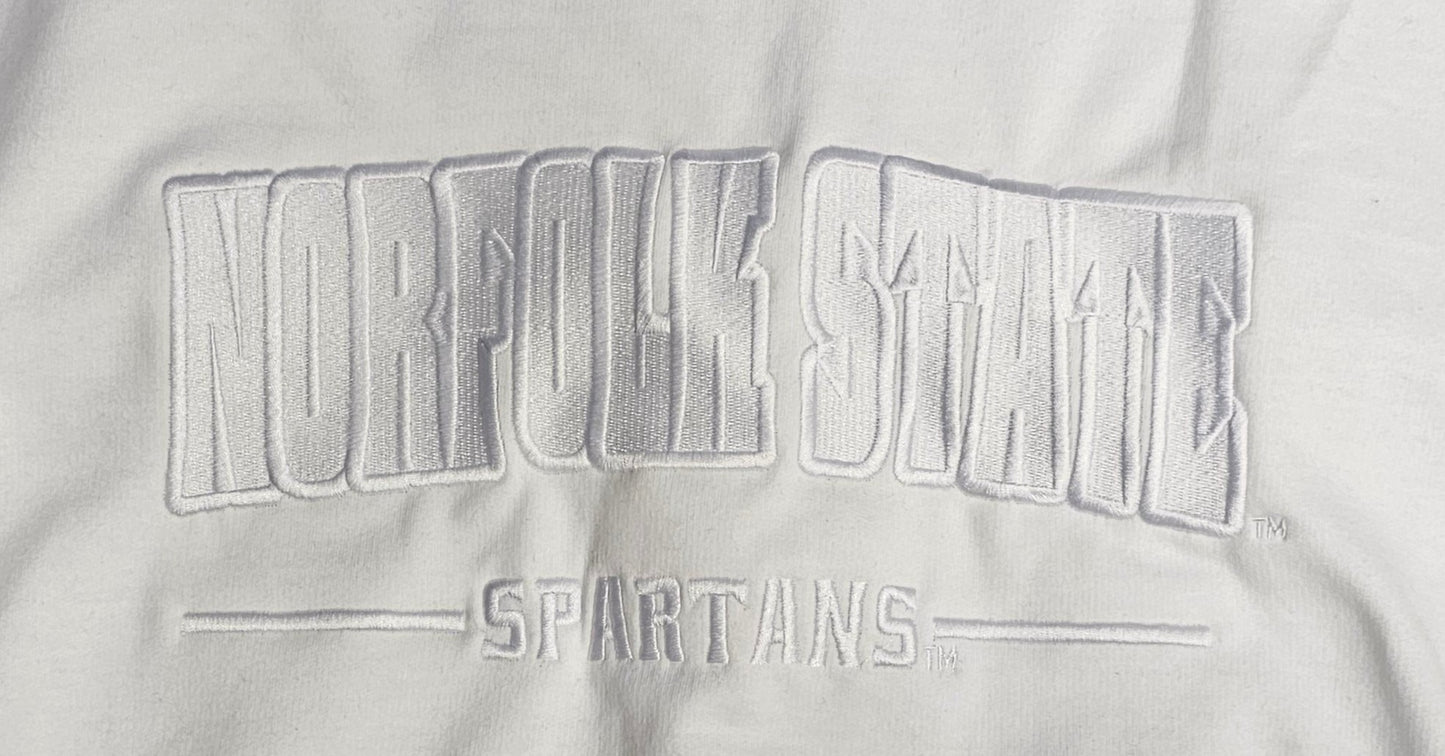 Norfolk State University Tone on Tone Embroidered Crewneck Sweat