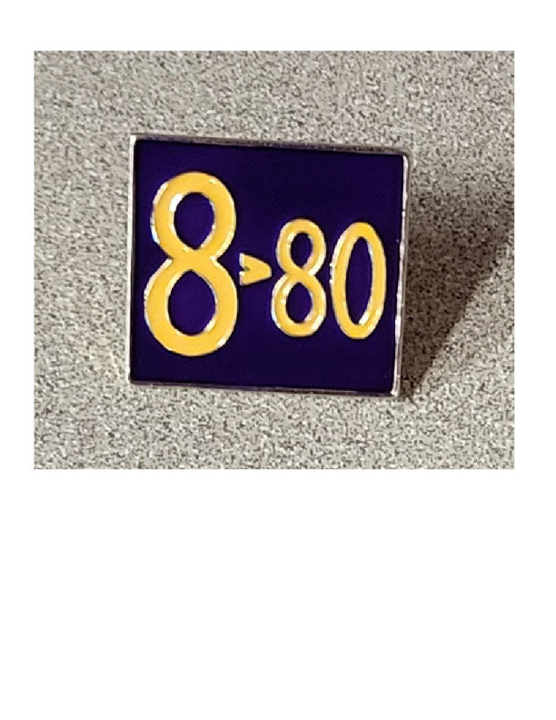 Omega Psi Phi 8 > 80 Lapel Pin