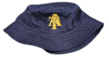 Load image into Gallery viewer, NC A&amp;T  Interlocking A&amp;T logo Bucket Cap

