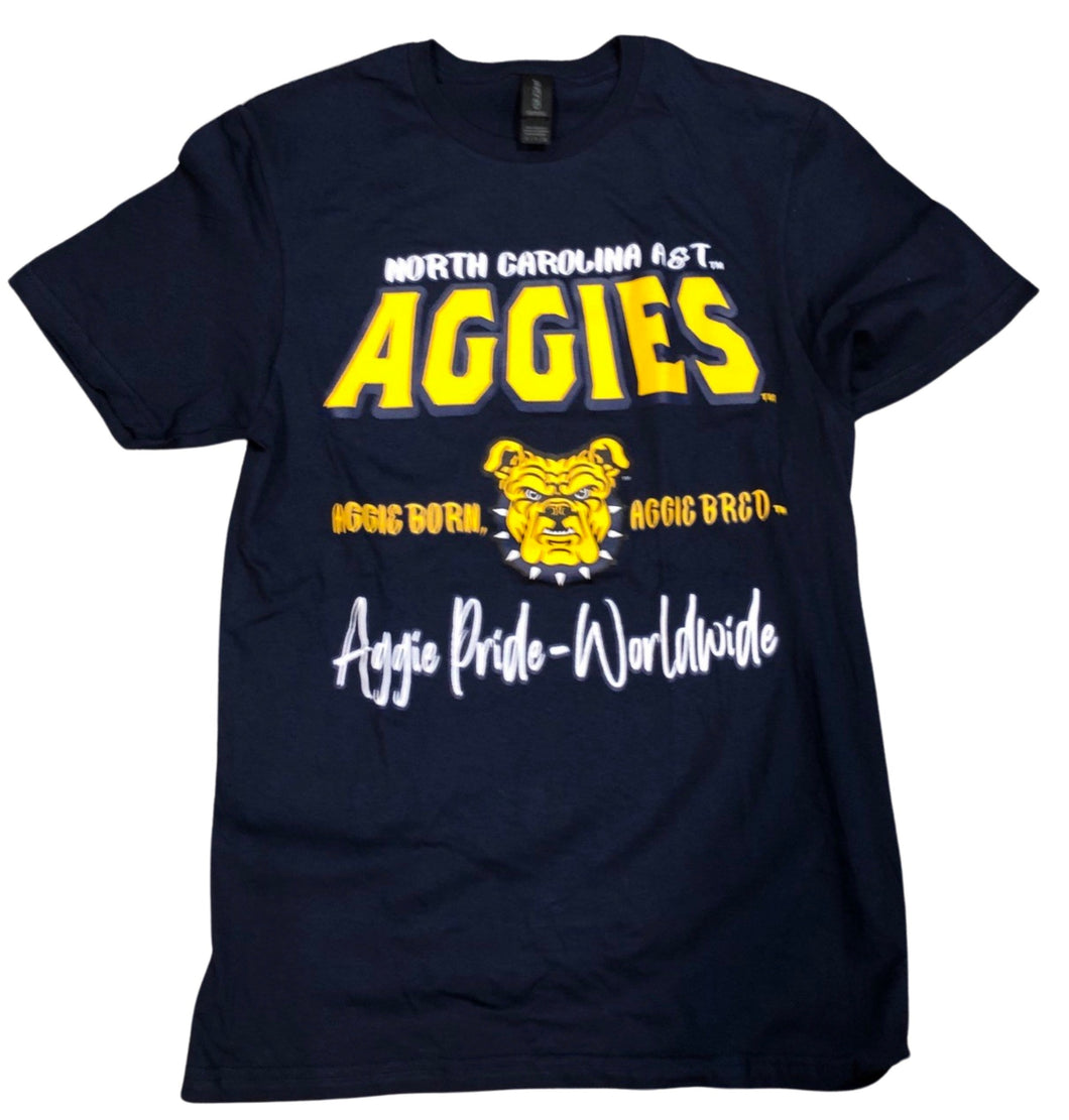 NC A&T AGGIES--Aggie Pride Worldwide Globetrotter Tee