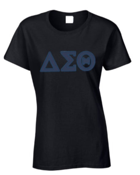 DST tone on tone Embroidered Tee