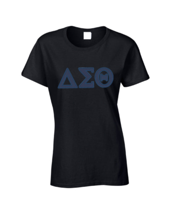 DST tone on tone Embroidered Tee