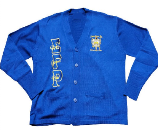Sigma Gamma Rho Embroidered Varsity Cardigan