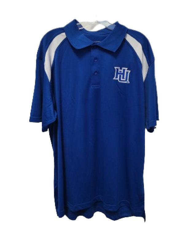 Hampton University "HU" Dry Fit Golf Shirt