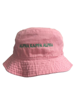 Load image into Gallery viewer, AKA Pink &quot;Drippin&quot; 1908 Embroidered Bucket Hat
