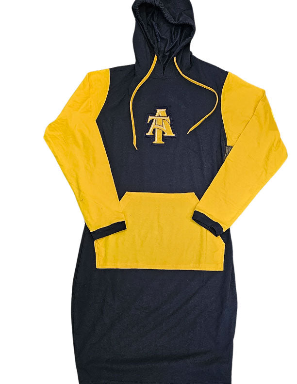 NC A&T Interlocking A&T Hoodie Dress Med NC A&T Interlocking A&T Hoodie Dress Med