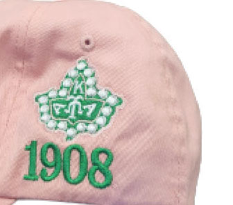 AKA Pink Crest Embroidered Flex it Cap