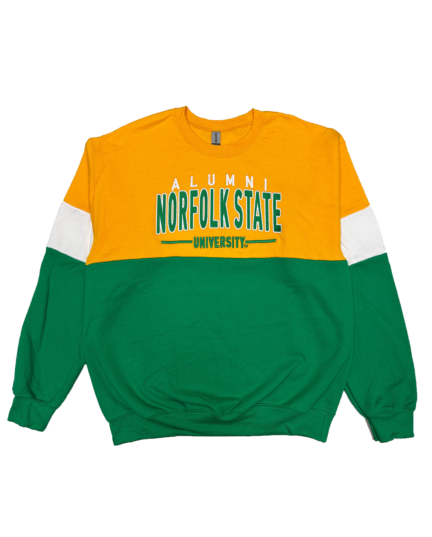 Norfolk State University Horizontal Color block Crewneck