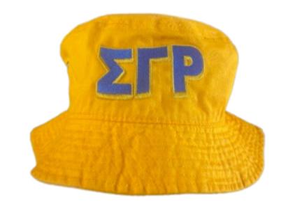 Sigma Gamma Rho Greek Letter ΣΓΡ Bucket Cap w/ Poodle