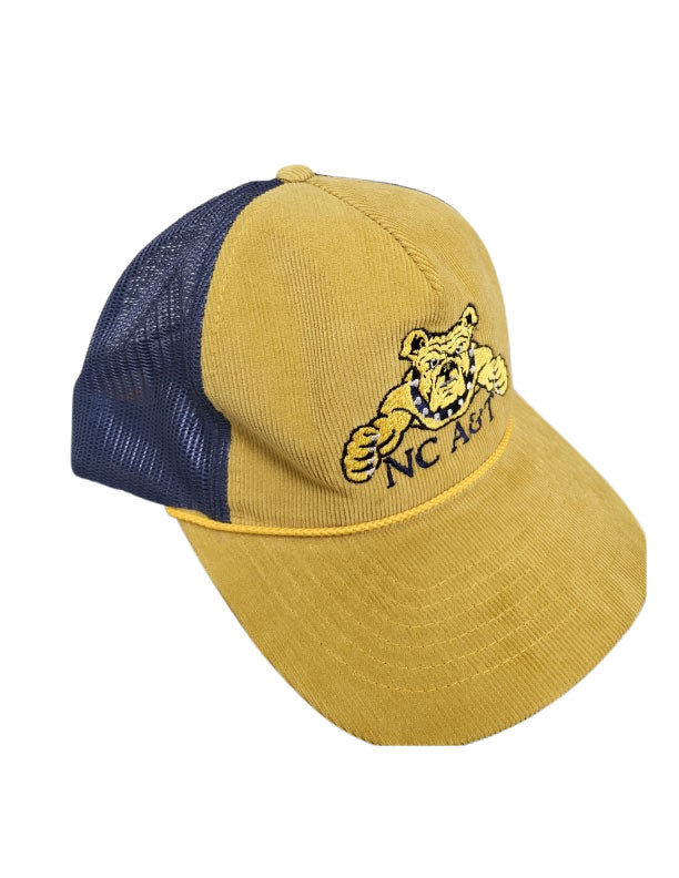 NC A&T Aggie Dog Corduroy Trucker Cap