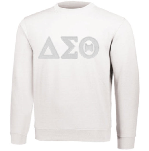 DST Greek Letters Only Tone on Tone Crew Neck Unisex Sweatshirt