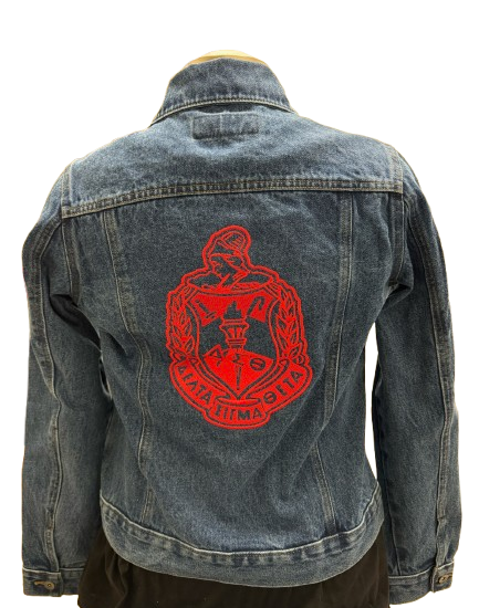 Delta Sigma Theta Dark Wash Denim Jacket