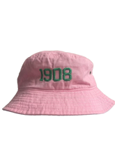 Load image into Gallery viewer, AKA Embroidered Bucket Hat Pink

