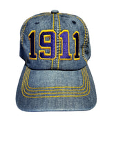 Load image into Gallery viewer, Omega Psi Phi 1911 Denim with Gold Cap
