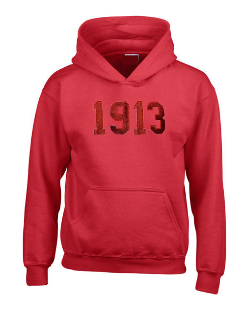 DST 1913 tone on tone unisex hoodie sweatshirt