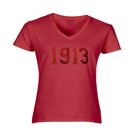 DST 1913 tone on tone embroidered tee