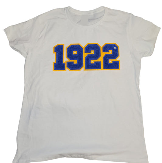 Sigma Gamma Rho 1922 Embroidered Chenille Tee