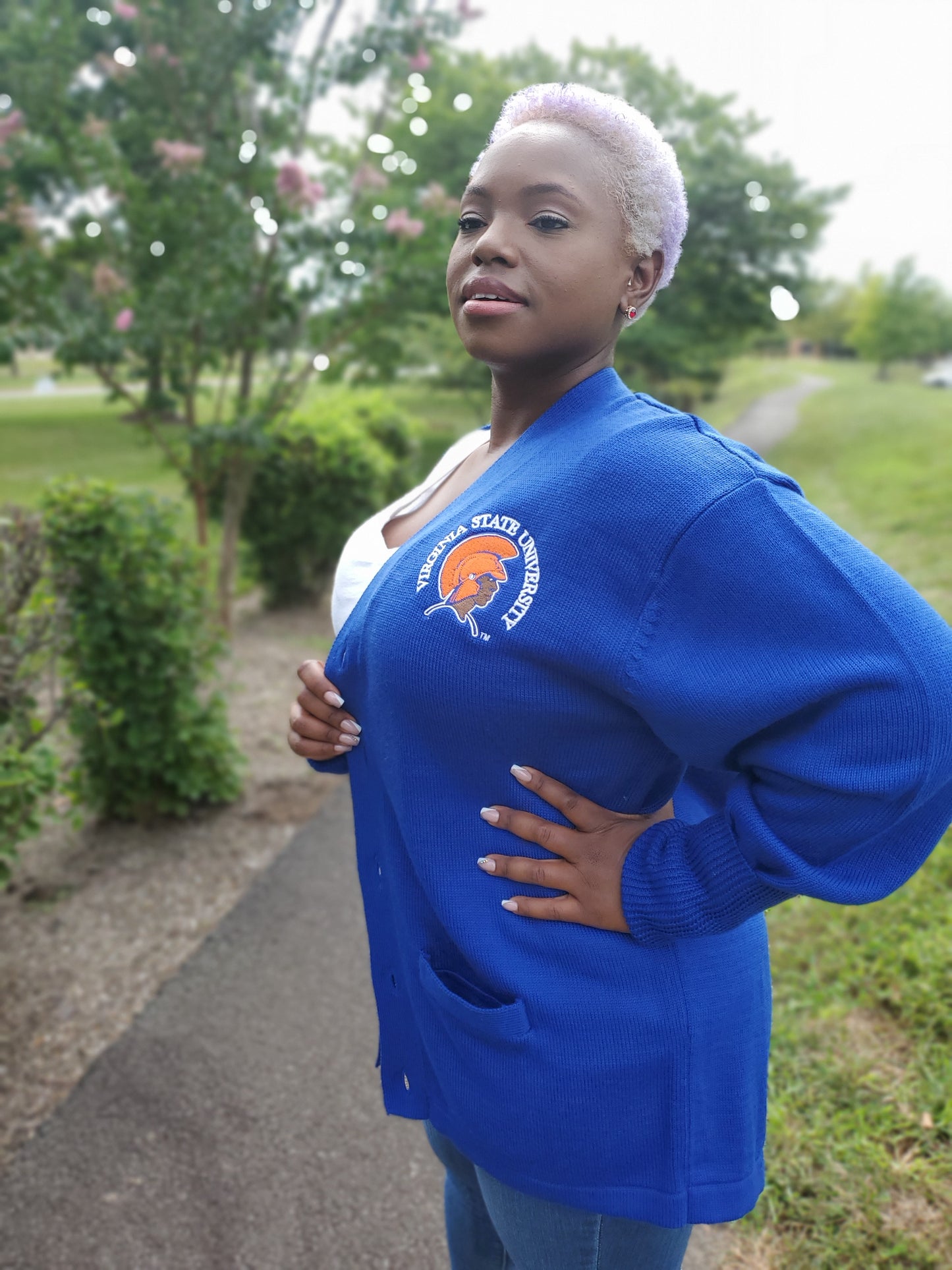 VSU Varsity Crest | Embroidered Cardigan