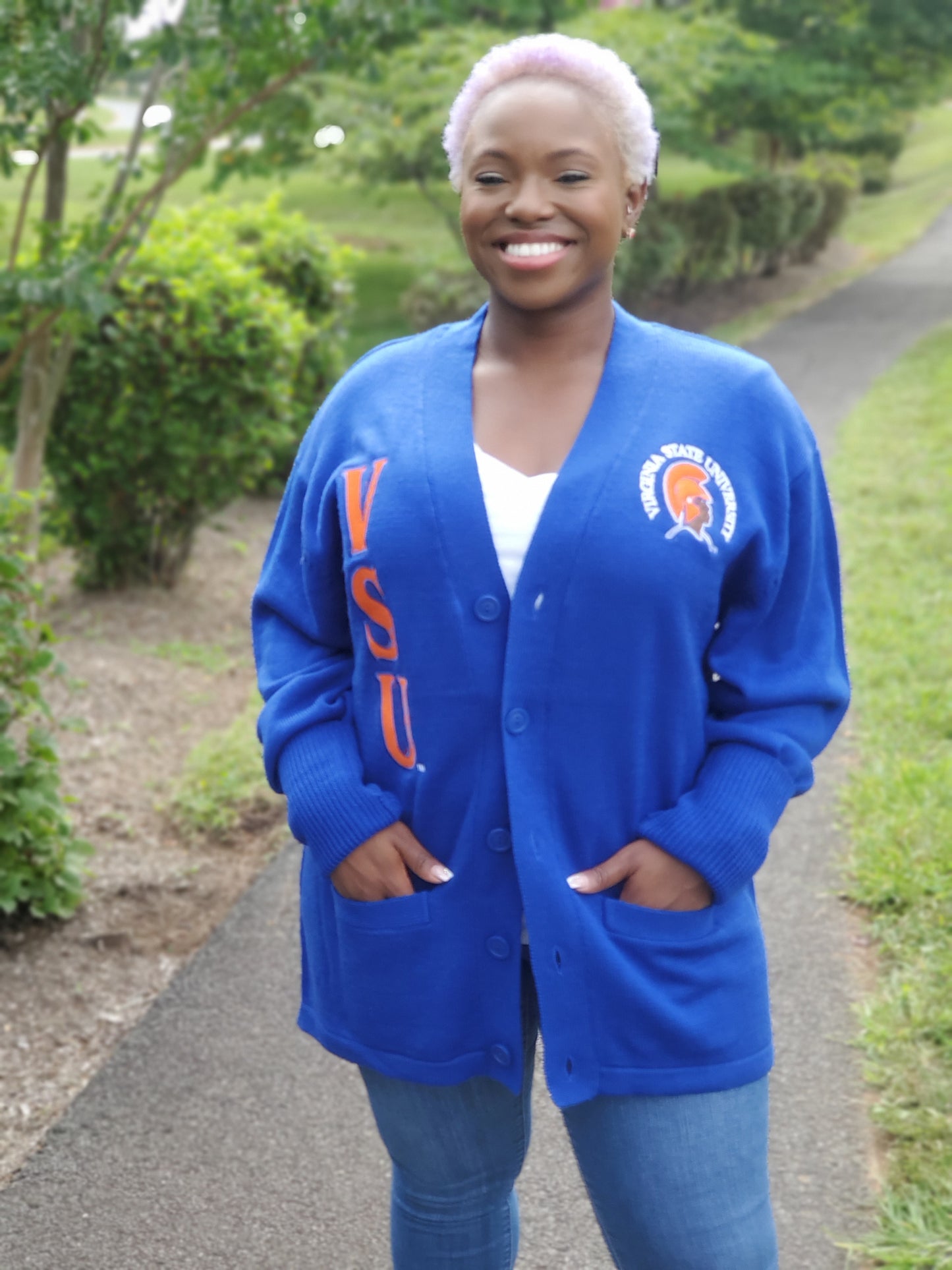 VSU Varsity Crest | Embroidered Cardigan