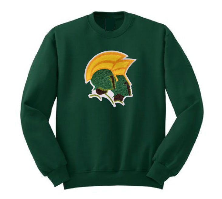 Norfolk State University Spartan Energy. Embroidered Chenille Crewneck Sweat