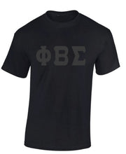Load image into Gallery viewer, ΦΒΣ Embroidered Tone on Tone  T-shirt
