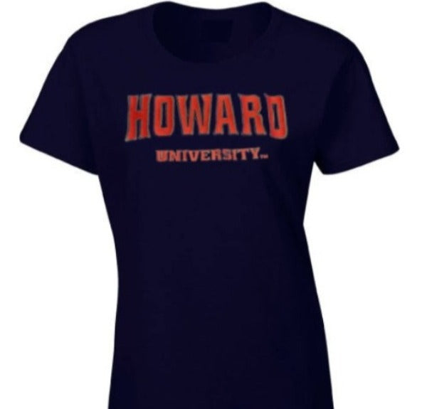 Howard University Embroidered Ladies Cut T-shirt
