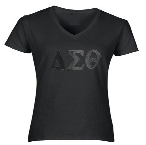 DST tone on tone Embroidered Tee
