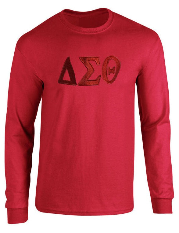 ΔΣΘ Tone on Tone Long Sleeve Shirt