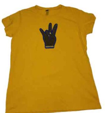 Sigma Gamma Rho Embroidered Chenille Hand Symbol Tee
