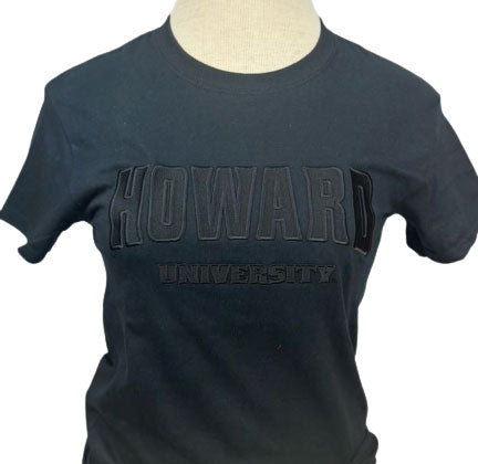 Howard University Embroidered Tone on Tone T-shirt