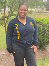 Load image into Gallery viewer, NC A&amp;T Varsity | Embroidered Cardigan
