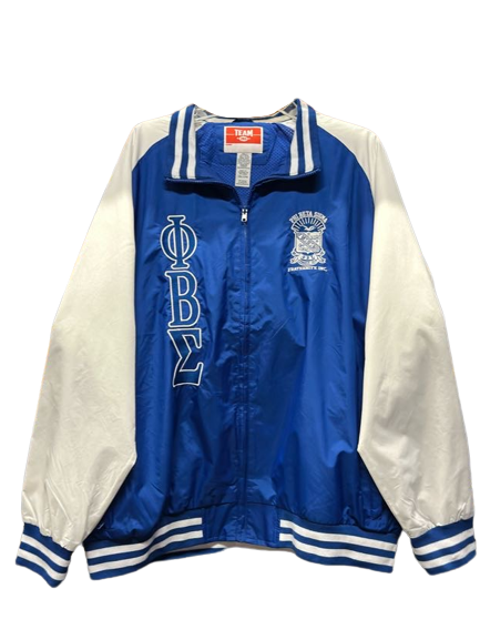 ΦΒΣ | Light Embroidered Varsity Windbreaker Jacket