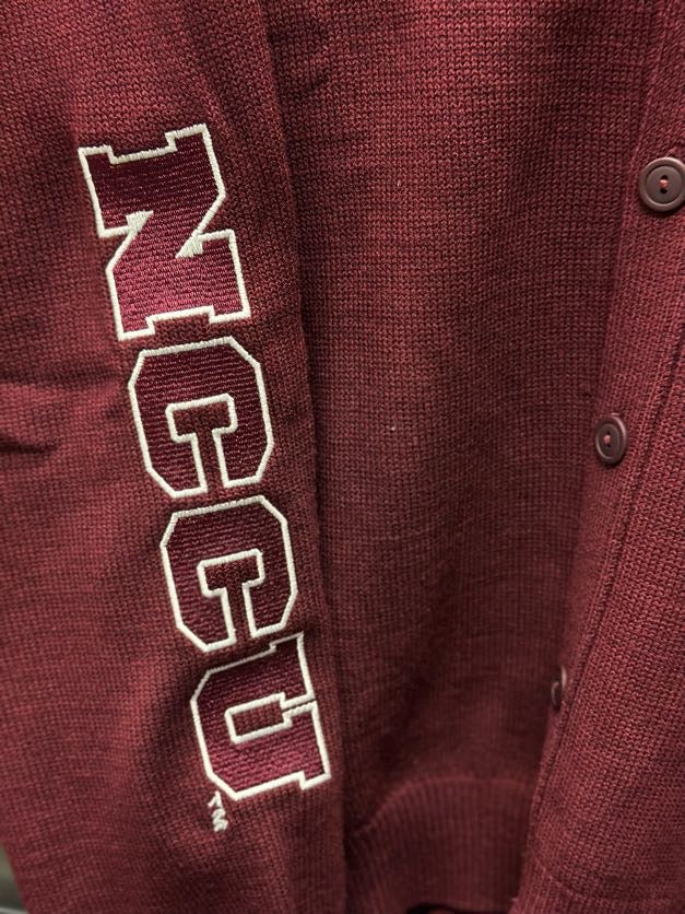 NCCU Embroidered Varsity Sweater | Cardigan