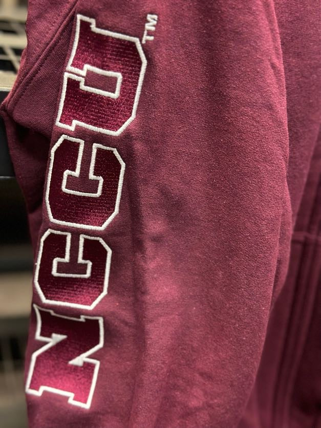NCCU Embroidered Zip-Up Jacket | Sweatshirt