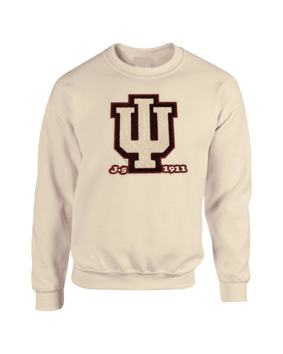 ΚΑΨ Chenille Indiana U J-5 1911Crewneck Sweatshirt