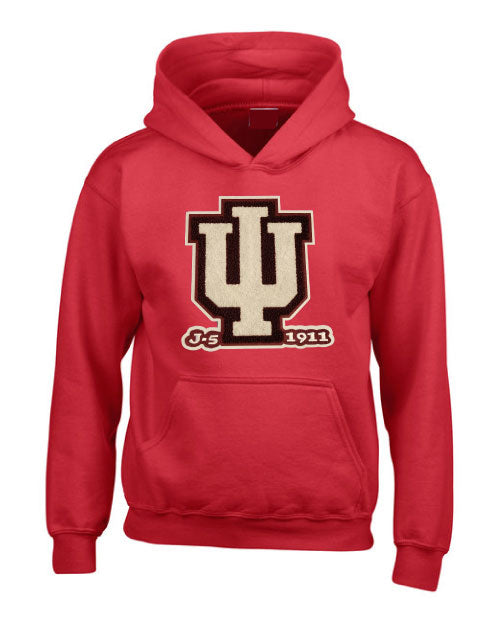 KΑΨ Chenille Indiana U J-5 1911 Hoodie
