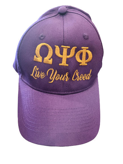 Omega Psi Phi Live Your Creed Cap