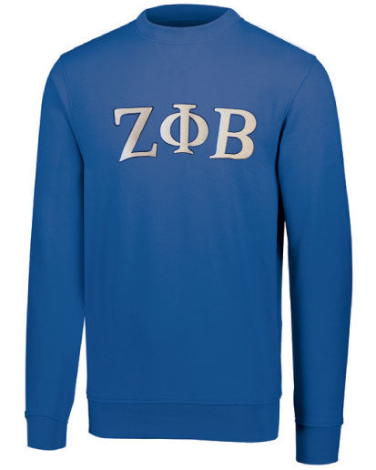 Zeta Phi Beta Embroidered Crewneck Sweatshirt Unisex Fit