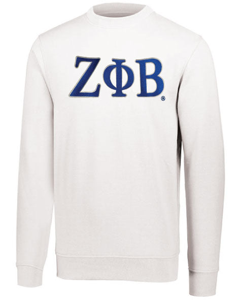 Zeta Phi Beta Embroidered Crewneck Sweatshirt Unisex Fit
