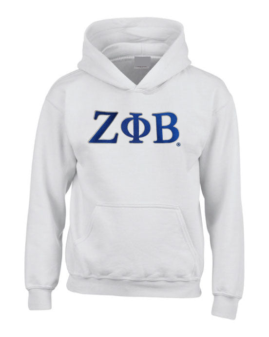 Zeta Phi Beta Embroidered Hoodie Sweatshirt Unisex Fit