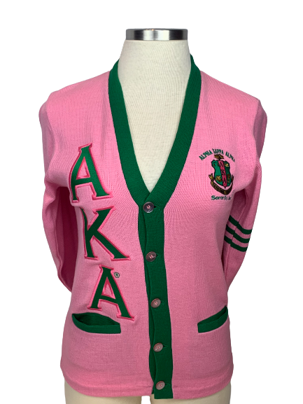 AKA Embroidered Varsity | Cardigan