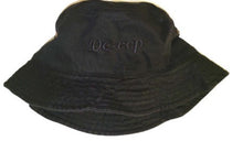 Load image into Gallery viewer, Delta Sigma Theta Embroidered Black on Black Bucket Hat
