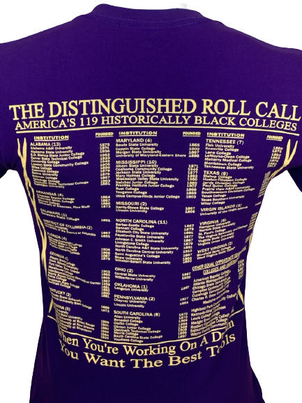 Honoring HBCUs (African Mask Shirt) Purple | Shirt
