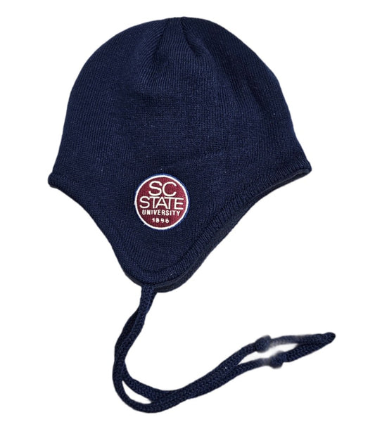 SCSU Embroidered Helmet Beanie with String Tie Style 01