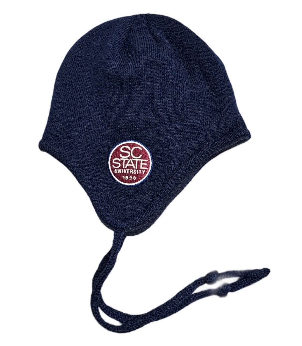 SCSU Embroidered Helmet Beanie with String Tie Style 01