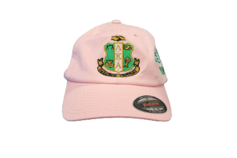 AKA Pink Crest Embroidered Flex it Cap