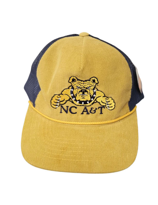 NC A&T Aggie Dog Corduroy Trucker Cap