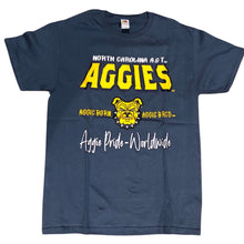 Load image into Gallery viewer, NC A&amp;T AGGIES--Aggie Pride Worldwide Globetrotter Tee
