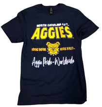 Load image into Gallery viewer, NC A&amp;T AGGIES--Aggie Pride Worldwide Globetrotter Tee
