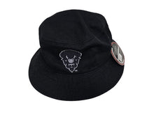 Load image into Gallery viewer, HU Bison Head Black on Black Bucket Cap
